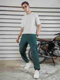 Men Relaxed Straight Leg Mid-Rise Straight Fit Joggers