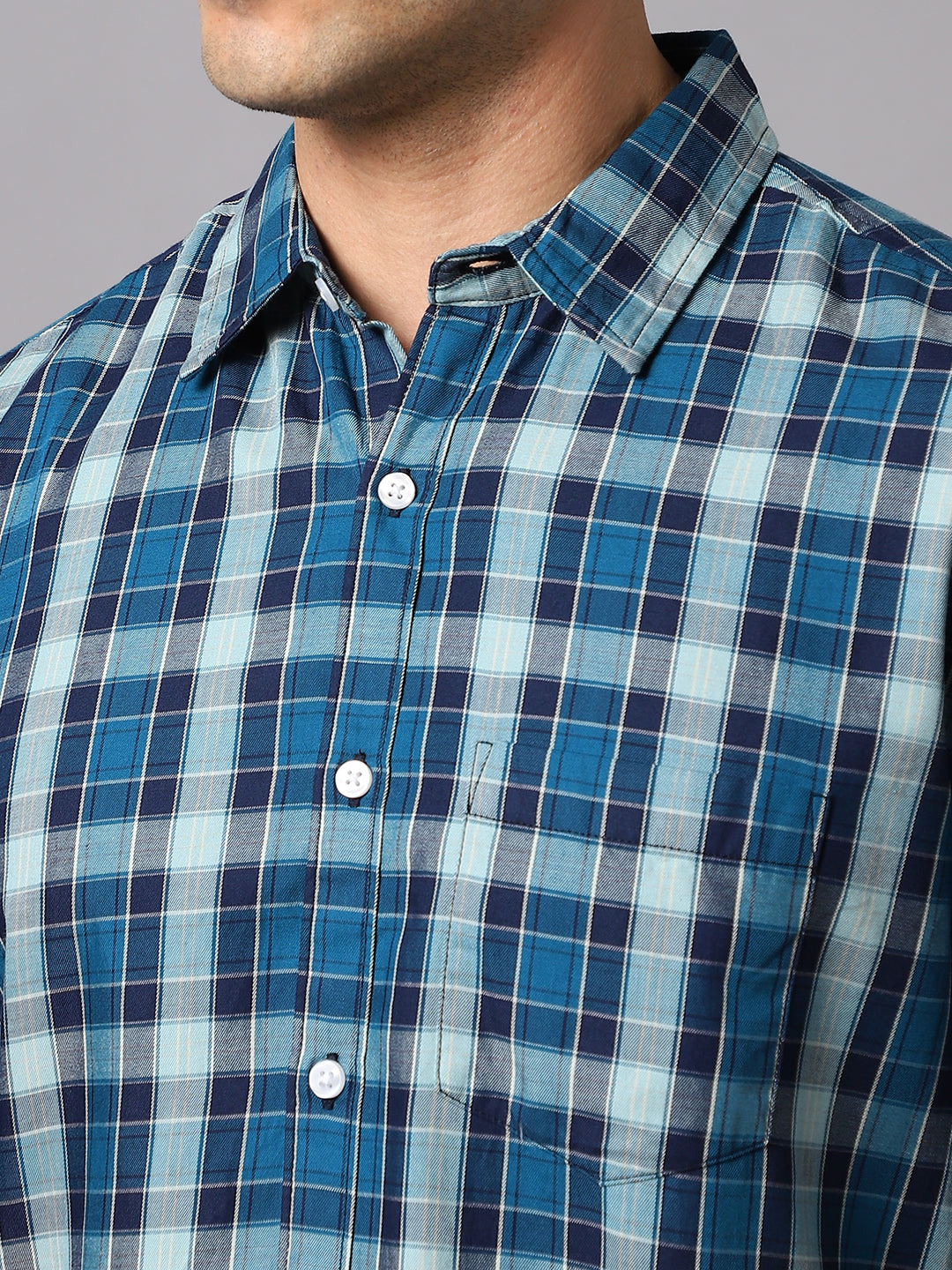 Checked Pure Cotton Cotton Regular Fit Casual Shirt