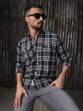 High Star Men Relaxed Tartan Checks Opaque Checked Casual Shirt