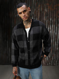 Men Knitted Acrylic Oversized Fit  V Neck Long Sleeve Sweaters