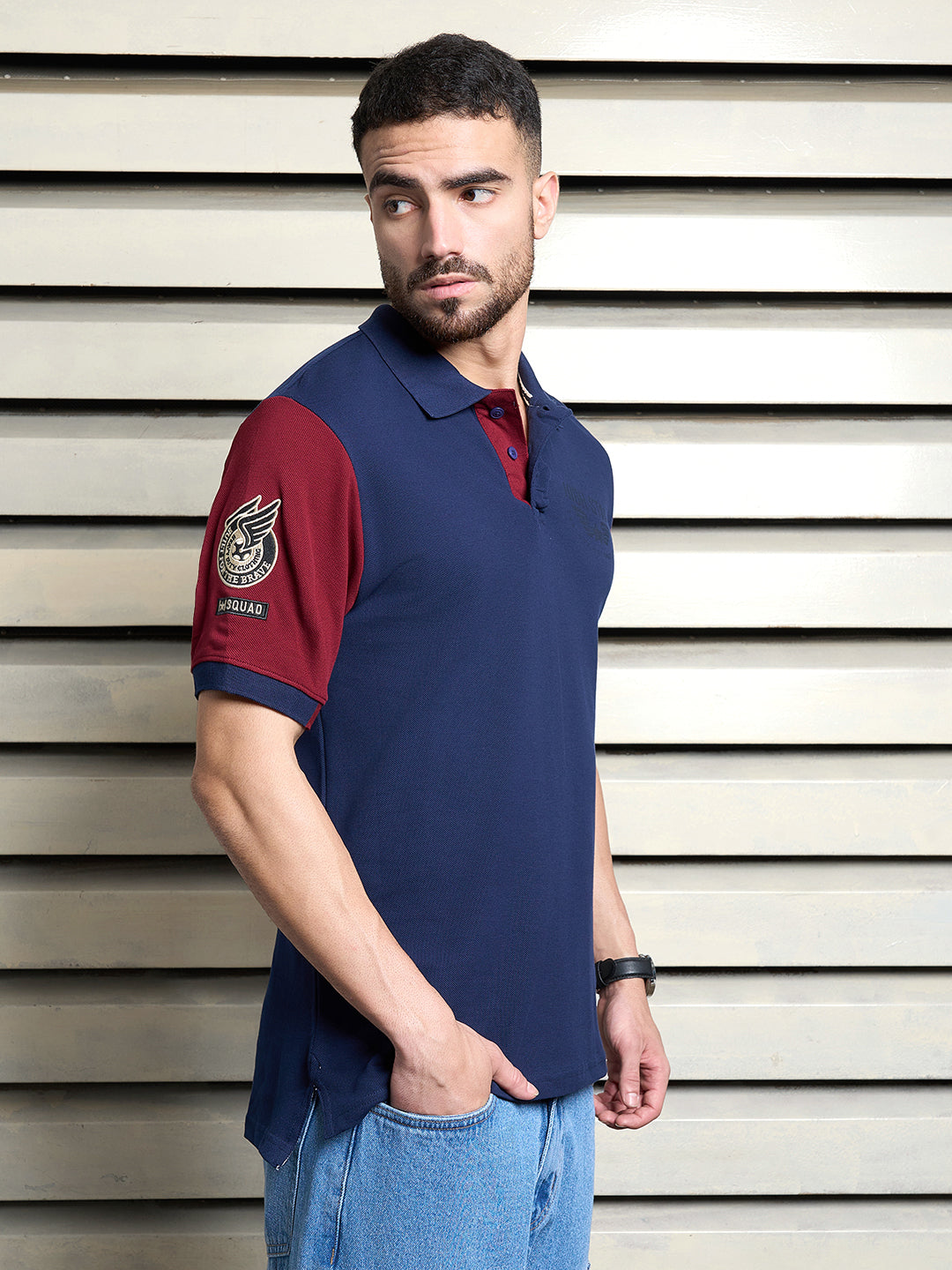 Men Cotton Short Sleeves Polo Collar Regular Fit Casual  Tshirt