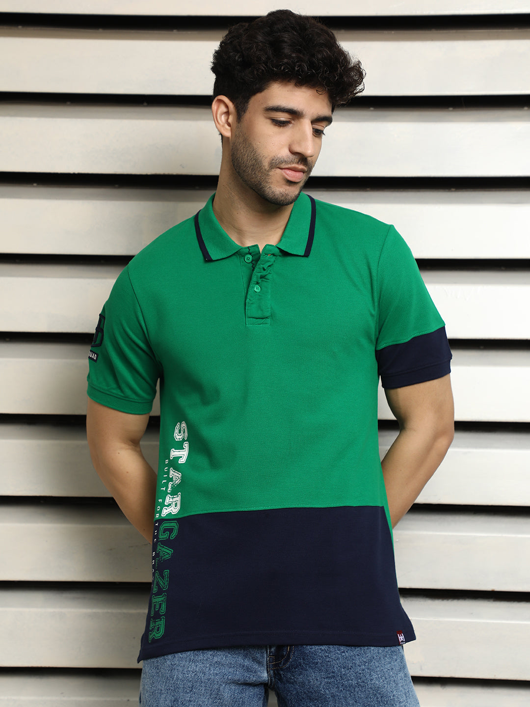 Polo Collar Regular Fit Cotton T-shirt