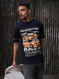 High Star Men Moto Racer Graphic Printed relaxed fit T-shirt