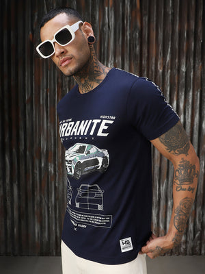 Men Printed Cotton Regular Fit  Round neck Short Sleeve T-Shirts