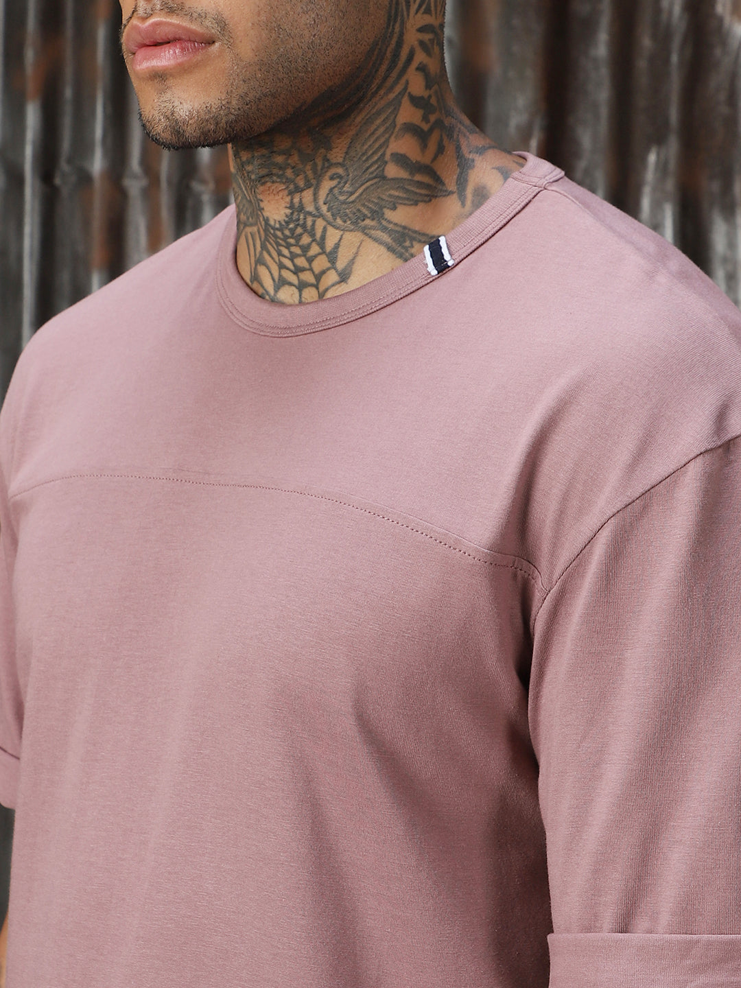 Men Solid Cotton Relaxed Fit  Round neck Short Sleeve T-Shirts