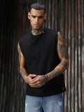 Men Solid Cotton Relaxed Fit  Round neck Sleeveless T-Shirts