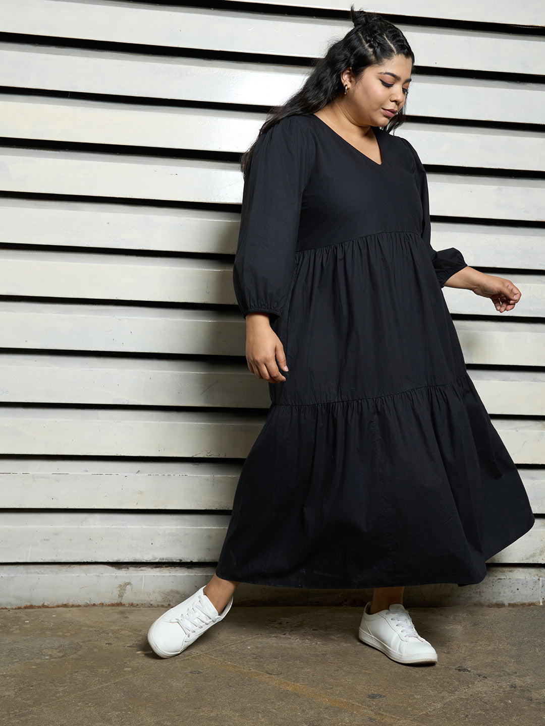 Women Plus Size Fit & Flare Maxi Dress