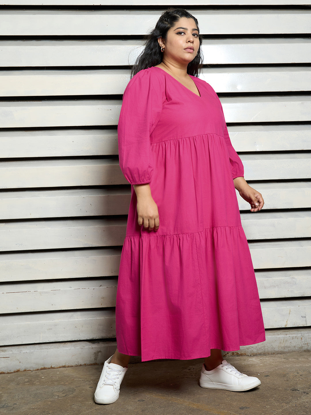 Women Plus Size Fit & Flare Maxi Dress