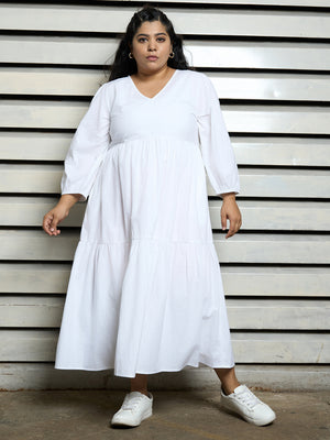 Women Plus Size Fit & Flare Maxi Dress