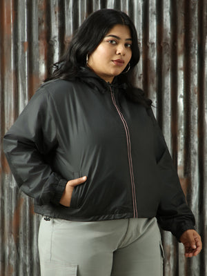 Women Solid Regular Fit Jackets