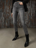 Women Washed Skinny Fit High-rise Jeans