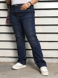 Plus Size Women Stove Pipe High-Rise Jeans