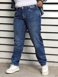 Plus Size Women Slim Fit High-Rise Clean Look Light Fade Jeans