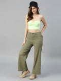 Women Wide Leg High-Rise Stretchable Jeans