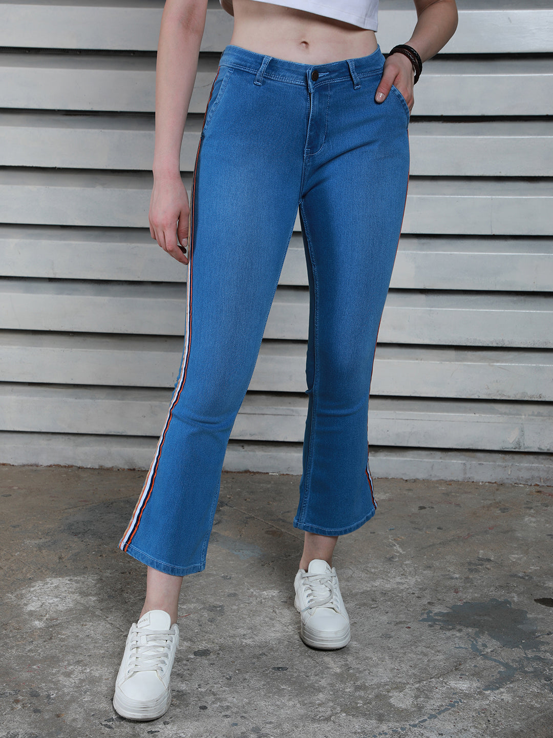 Women High-Rise Low Distress Jeans