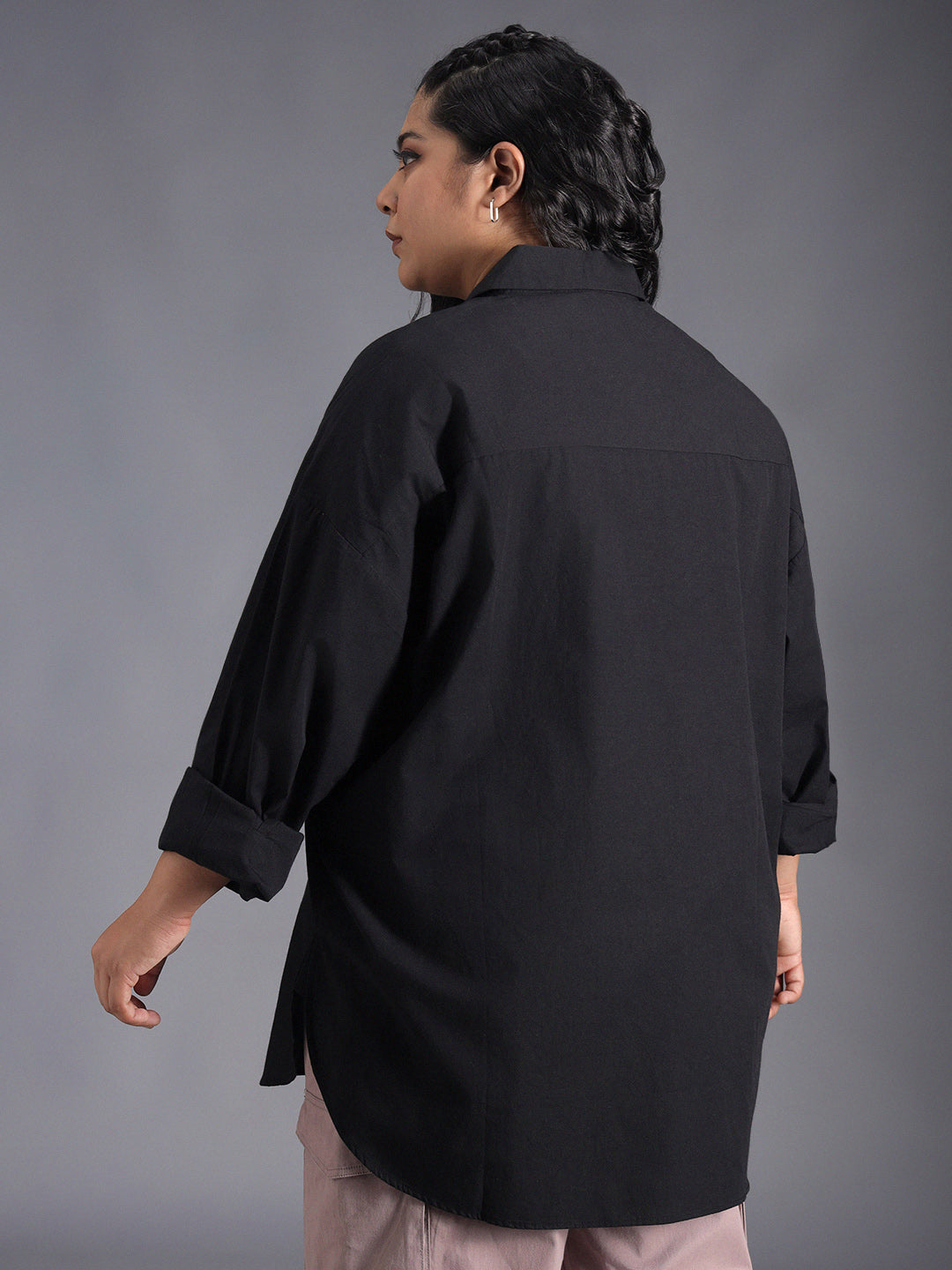 Plus Size Plus Size Classic Oversized Casual Shirt