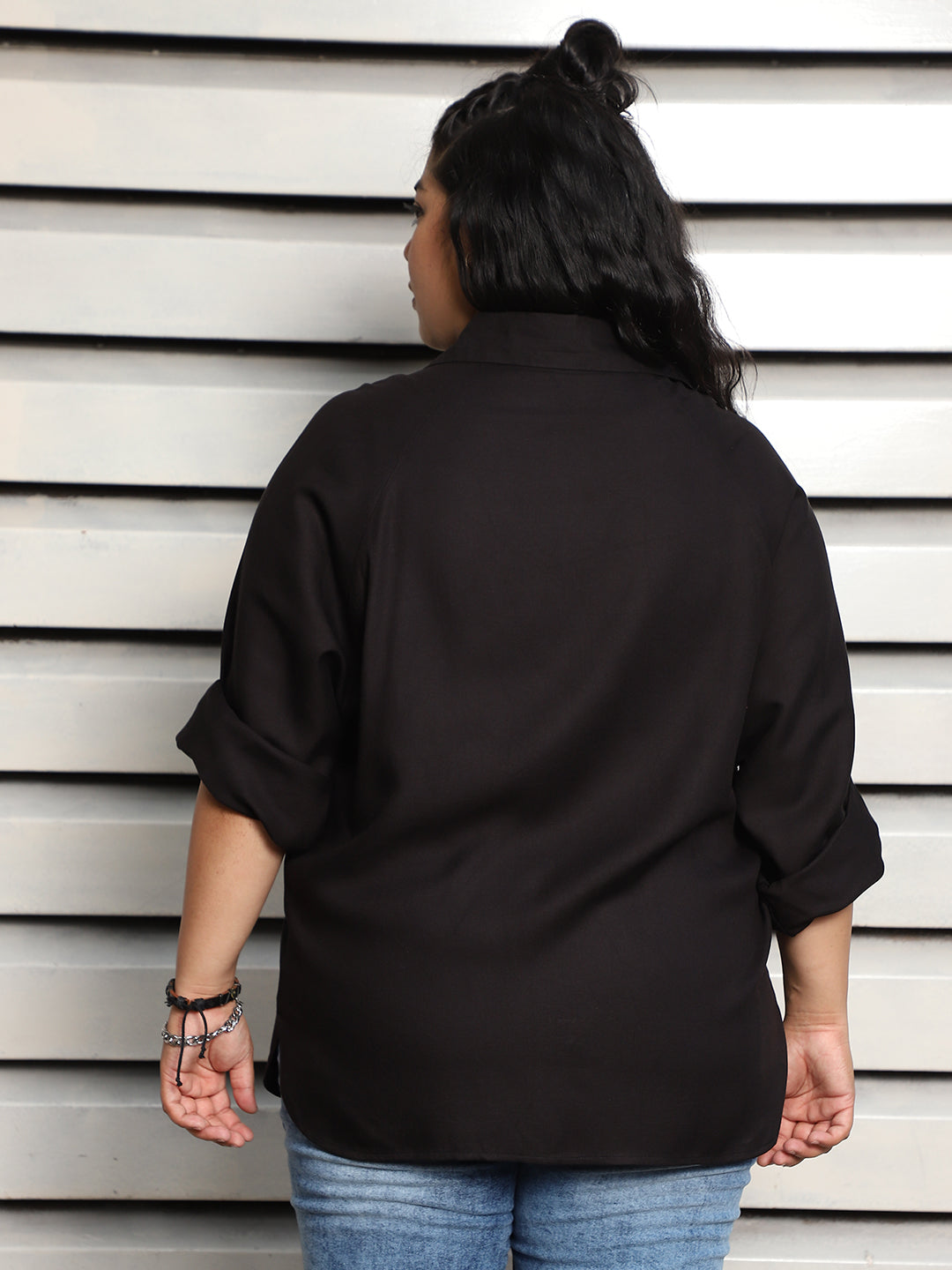 Plus Size Women Boxy Opaque Casual Shirt