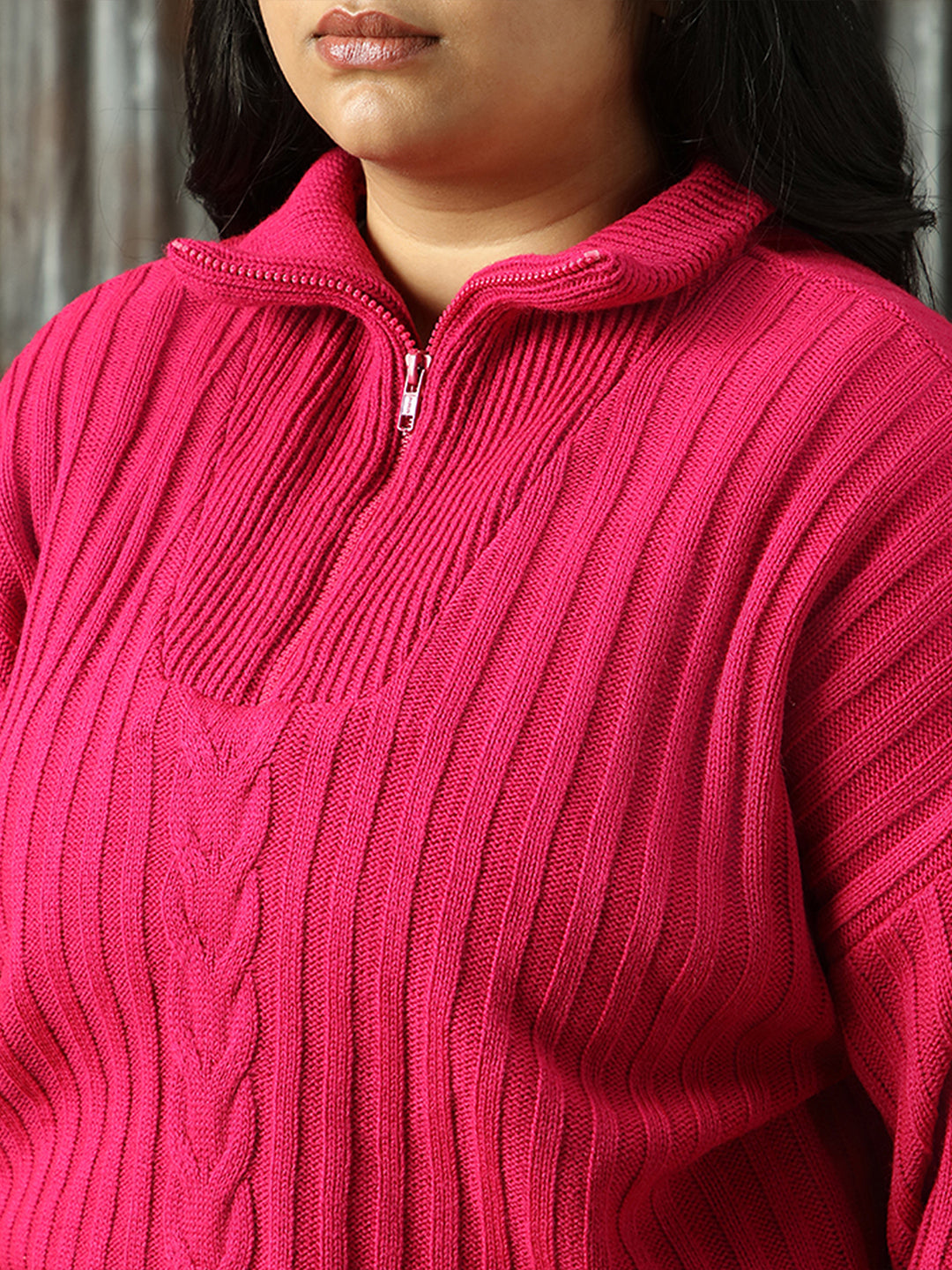 Women Knitted Regular Fit Sweaters