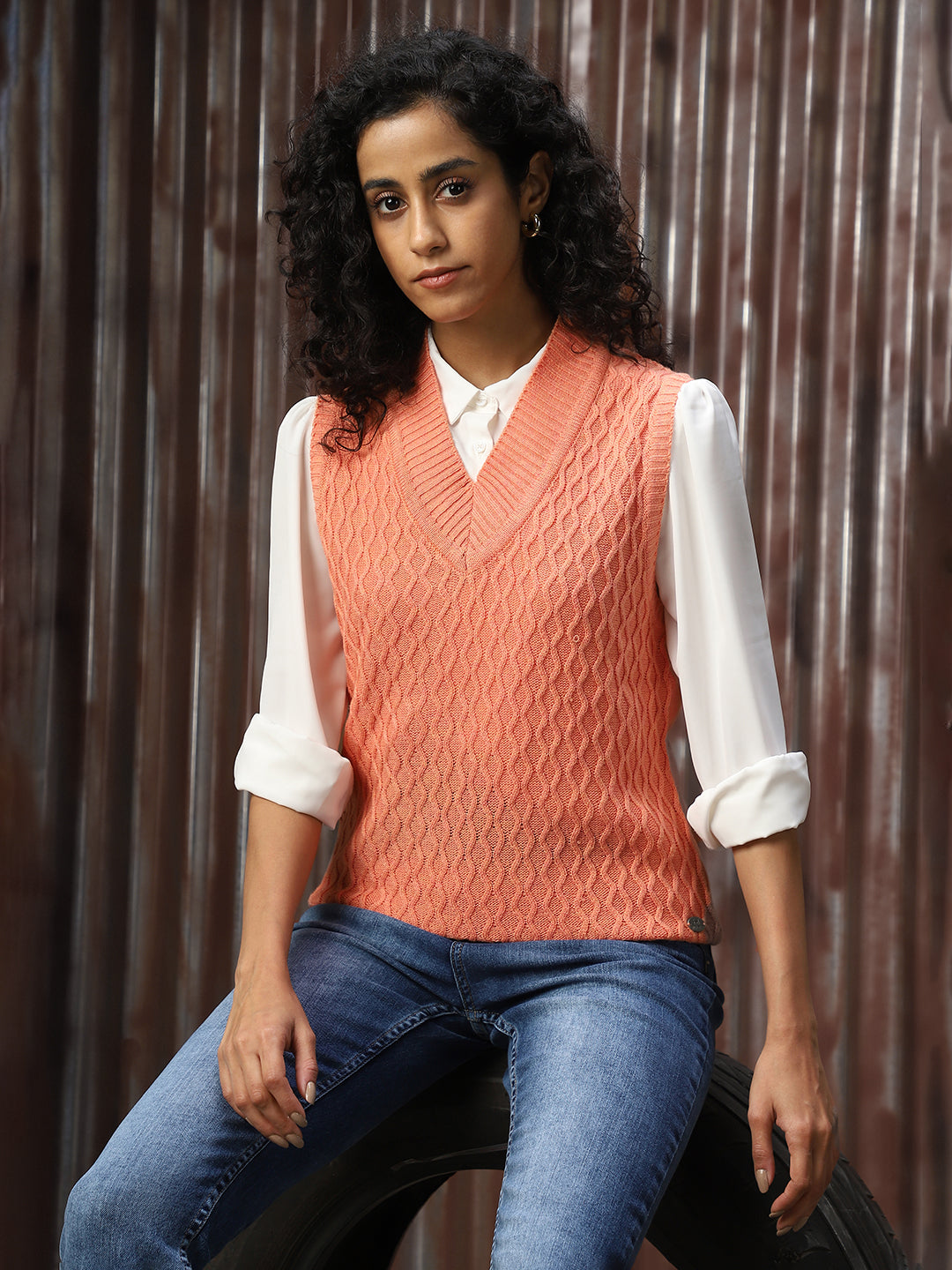 High Star Women Quirky Sweater Vest