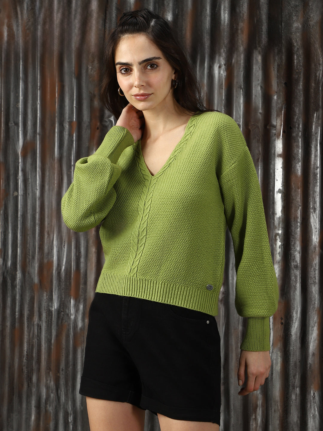 Women Knitted Relaxed Fit Sweaters