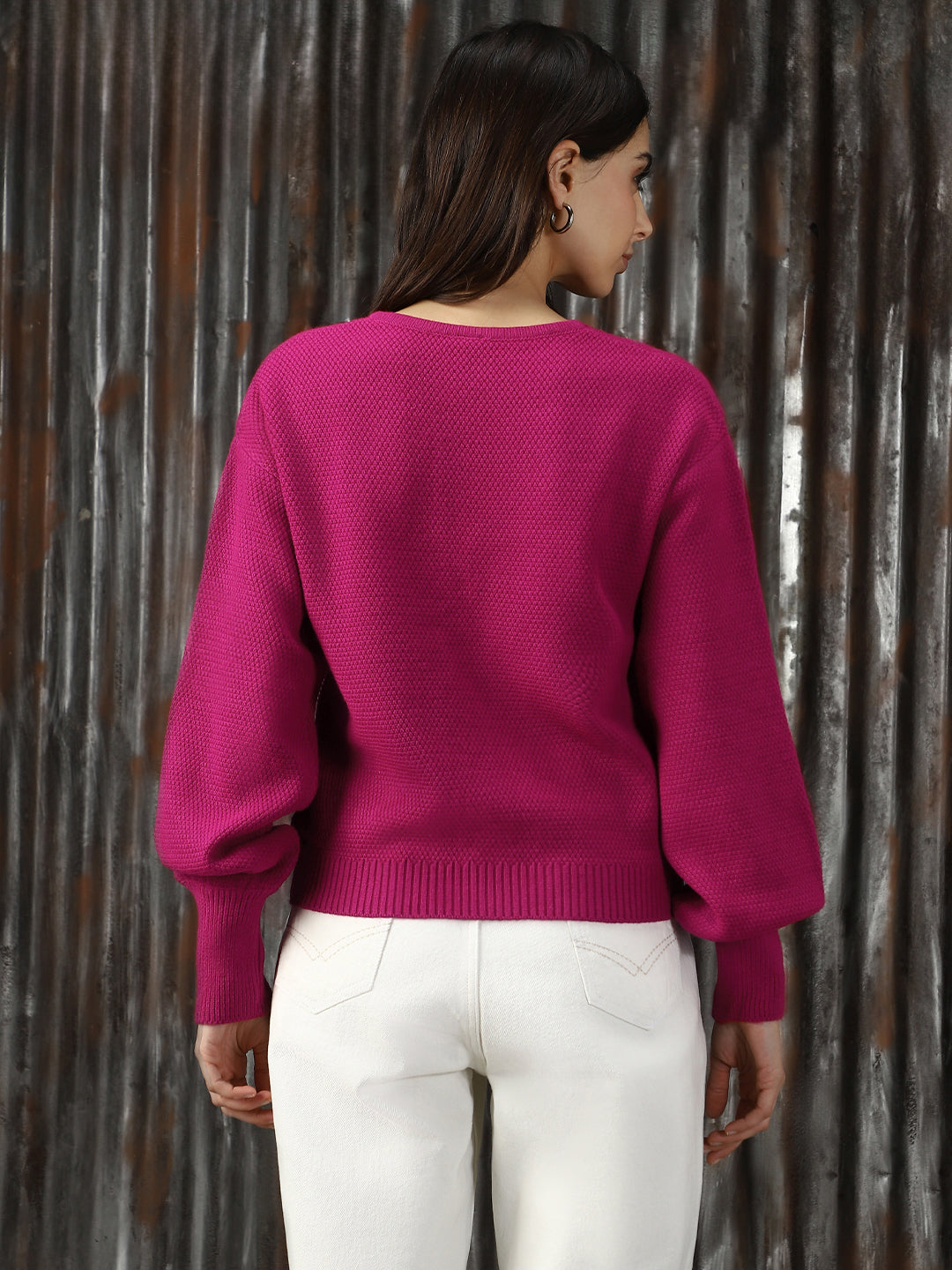 Women Knitted Relaxed Fit Sweaters