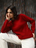 Women Knitted Relaxed Fit Sweaters