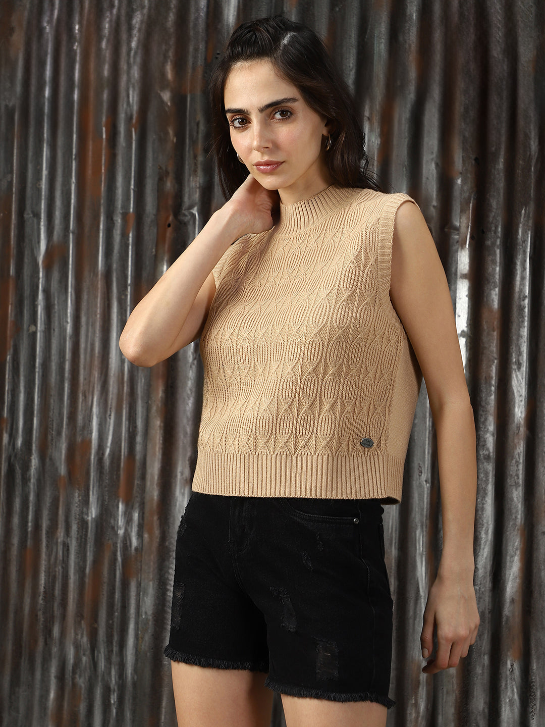 Women Knitted Regular Fit Sweaters