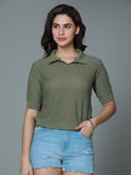 Polo Crochet Cotton Top