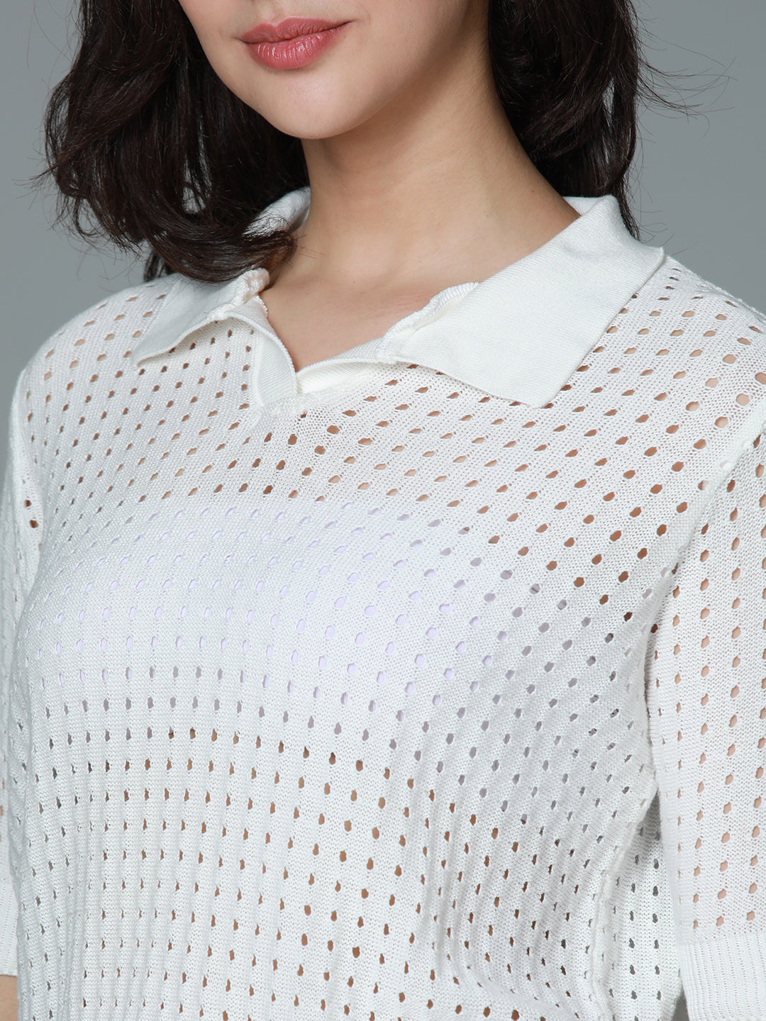 Polo Crochet Cotton Off Top