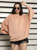 Cotton Crochet Batwing Sleeve Top