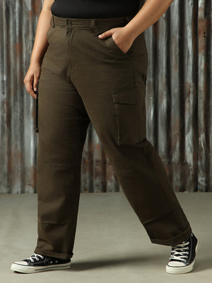 Women Solid Straight Trouser