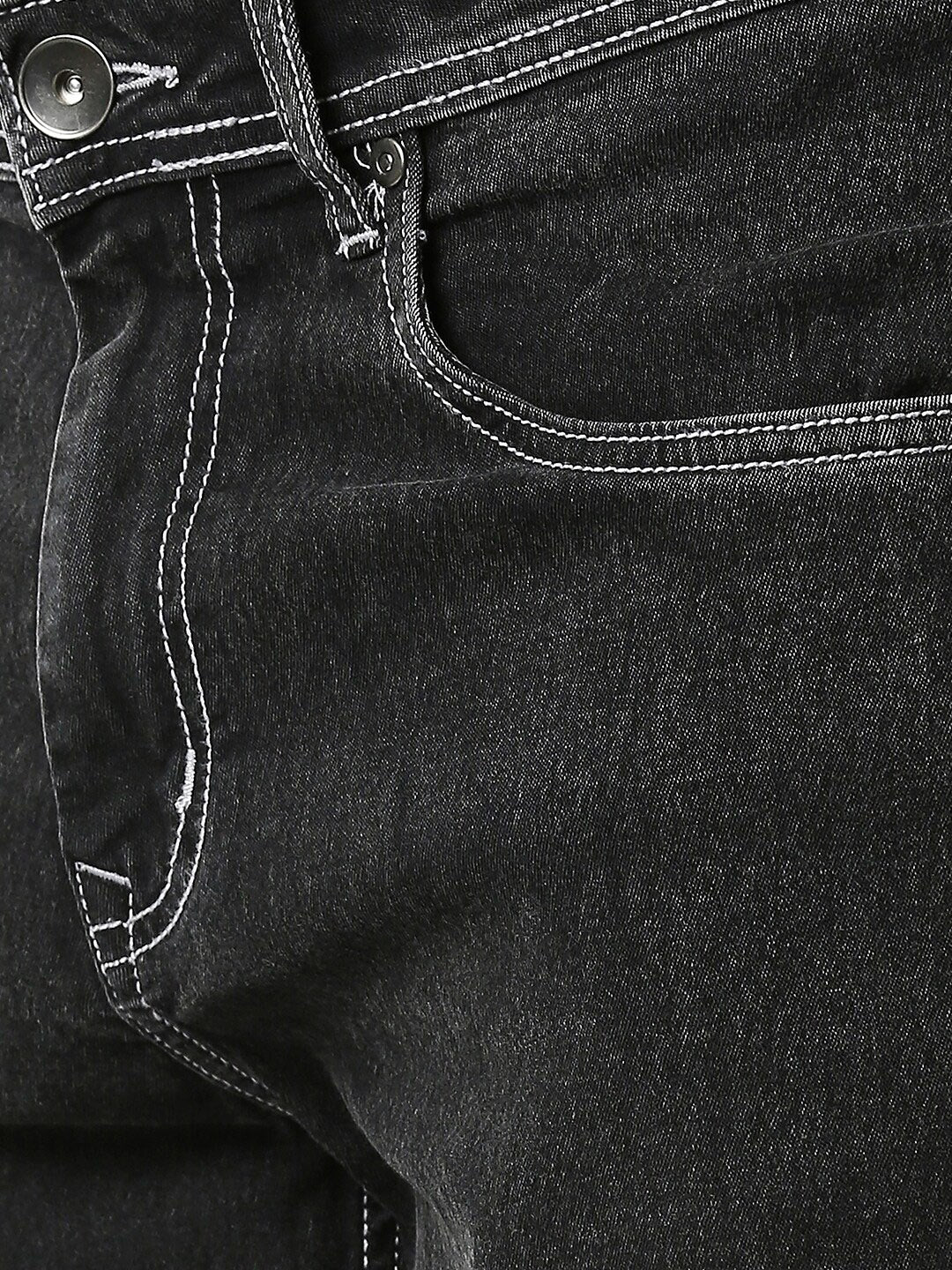 Men Charcoal Relaxed Fit Jeans