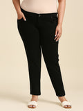 Women Black Slim Fit Mid-Rise Clean Look Stretchable Jeans