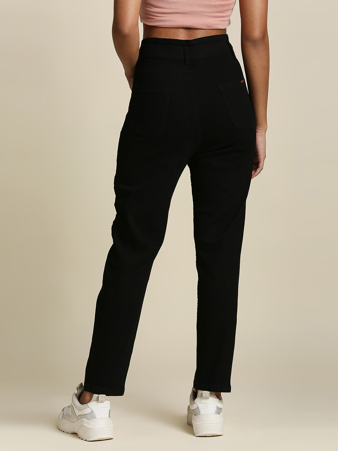 Women Black High-Rise Stretchable Jeans